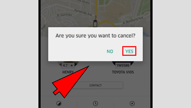 Cancel Uber Ride