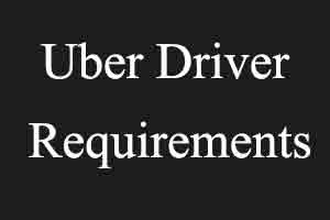 uber driver requirements