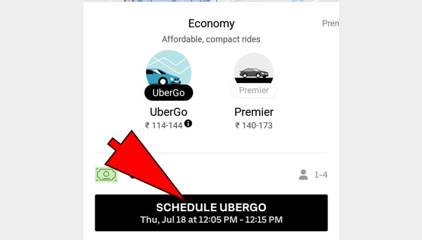Schedule Uber Ride