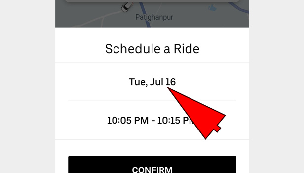 Schedule Uber Ride