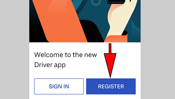 Signup for Uber Eats driver